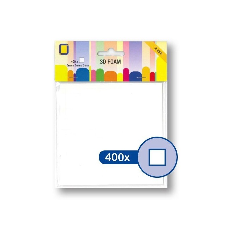 Carrés Adhésifs 3D Cléofoam - Double Face 3mm - Idéal Scrapbooking Et Cartes Créatives